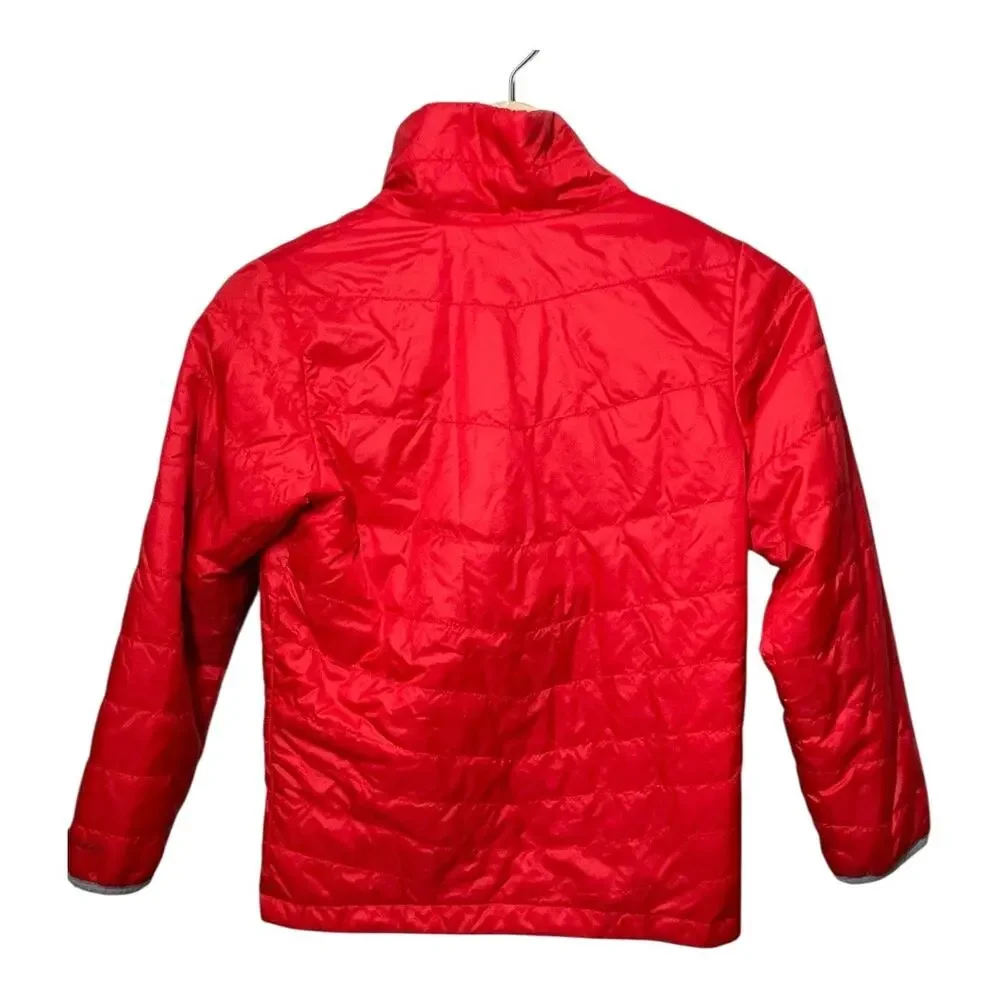 Columbia Boys Jacket Mighty Lite Lightweight Puffer Red Size Small 8 Omni Heat